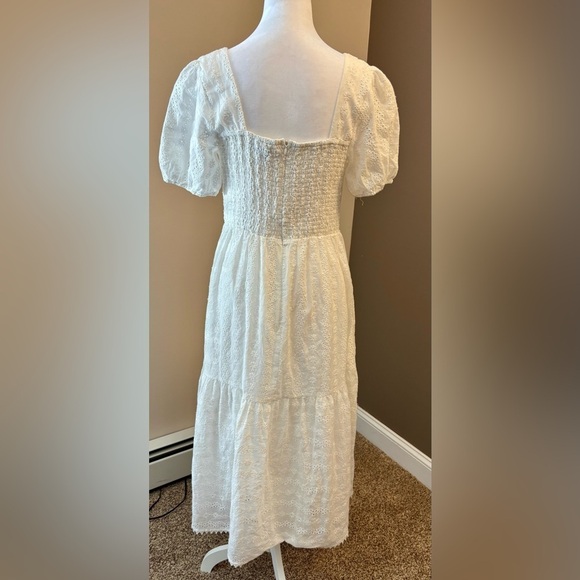 Lost + Wander White Middle of Nowhere Tiered Midi Sundress - Picture 10 of 15